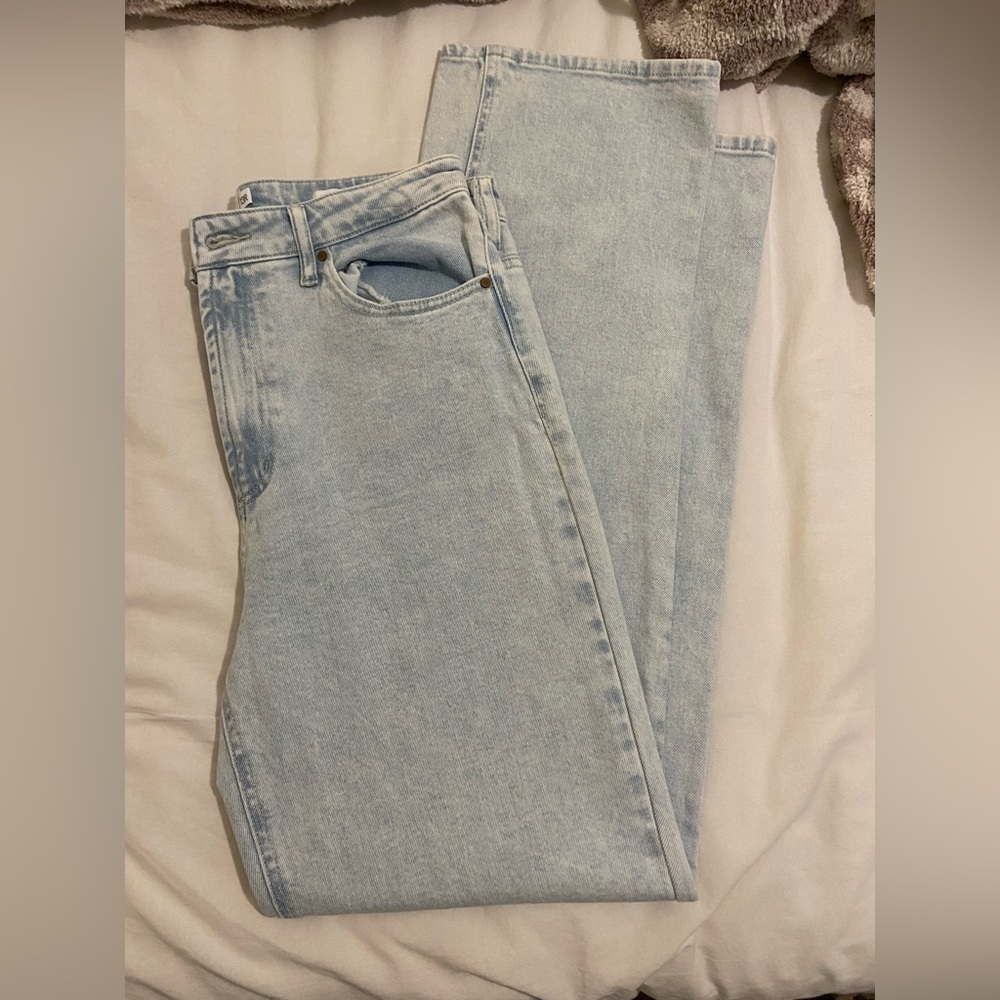 High-Rise Straight Leg Jeans